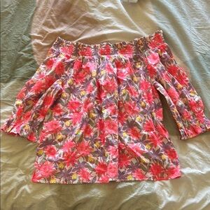 Floral Off-Shoulder Skirt